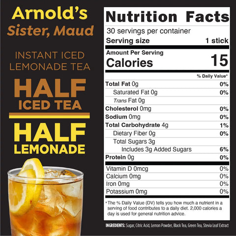 Maud's Iced Tea Variety Pack Instant Sticks